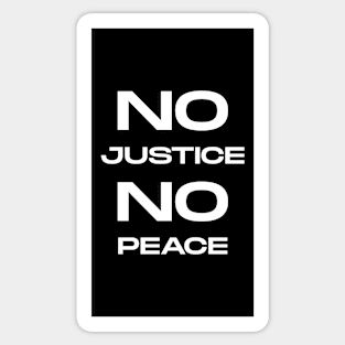 No Justice No Peace Sticker